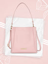 Caprese Margate Small Satchel Solid Faux Leather For Women Powder Pink