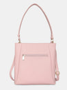 Caprese Margate Small Satchel Solid Faux Leather For Women Powder Pink