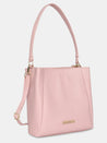 Caprese Margate Small Satchel Solid Faux Leather For Women Powder Pink