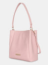 Caprese Margate Small Satchel Solid Faux Leather For Women Powder Pink