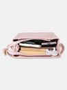 Caprese Margate Small Satchel Solid Faux Leather For Women Powder Pink