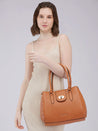 Caprese Sabrina Satchel Medium Tan