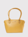 Caprese Esme Satchel Medium Yellow Handbag