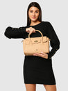 Caprese Andrea Tote Medium Office Handbag Khaki