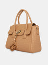 Caprese Andrea Tote Medium Office Handbag Khaki