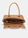 Caprese Andrea Tote Medium Office Handbag Khaki