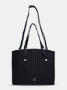 Caprese Andrea Tote Small Office Handbag Navy