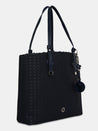 Caprese Andrea Tote Small Office Handbag Navy