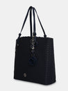 Caprese Andrea Tote Small Office Handbag Navy