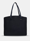 Caprese Andrea Tote Small Office Handbag Navy