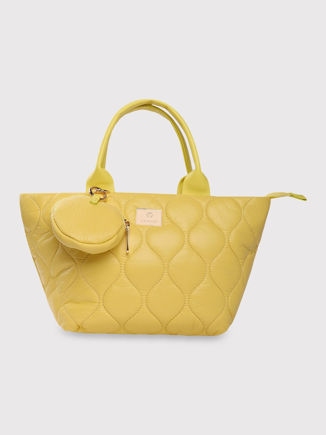 Caprese Briar Tote Small Office Handbag Yellow