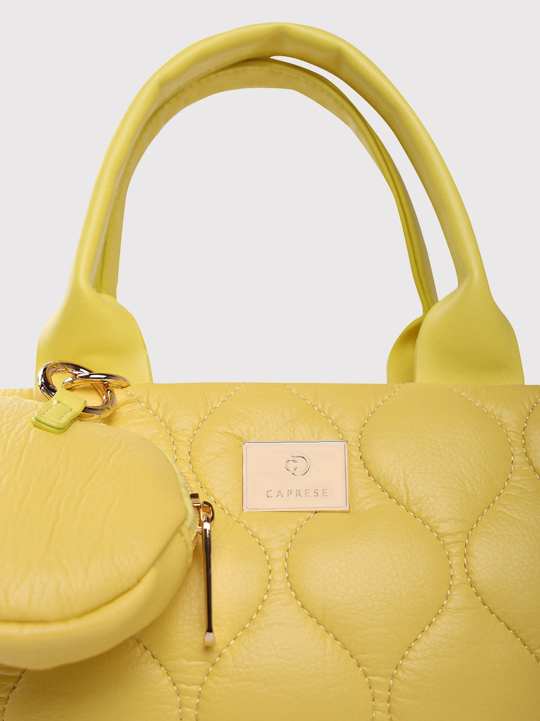 Caprese Briar Tote Small Office Handbag Yellow