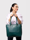 Caprese Fiona Tote Large Office Handbag Teal