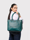 Caprese Fiona Tote Large Office Handbag Teal