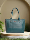 Caprese Fiona Tote Large Office Handbag Teal