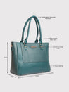 Caprese Fiona Tote Large Office Handbag Teal