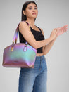 Caprese Iris Iridescent Tote Medium Purple