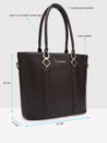 Caprese Lydia Tote Large Dark Oak