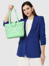 Caprese Pensa Tote Small Green Ash