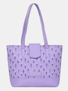 Caprese Pensa Small Tote Printed Faux Leather For Women Lilac