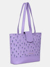 Caprese Pensa Small Tote Printed Faux Leather For Women Lilac