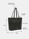 Caprese Salvo Large Tote Solid Faux Leather For Women