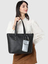 Caprese Salvo Large Tote Solid Faux Leather For Women