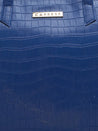 Caprese Westwood Medium Tote Croco Faux Leather For Women Navy