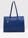 Caprese Westwood Medium Tote Croco Faux Leather For Women Navy