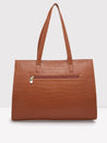 Caprese Westwood Medium Tote Croco Faux Leather For Women Tan