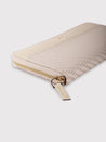 Caprese Emma Wallet Large Zip Around Beige