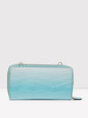 Caprese Eva Sling Zip Around Wallet Large Aqua