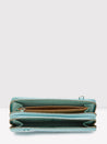 Caprese Eva Sling Zip Around Wallet Large Aqua