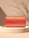 Caprese Eva Sling Zip Around Wallet Large Coral