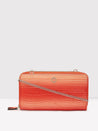 Caprese Eva Sling Zip Around Wallet Large Coral