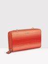 Caprese Eva Sling Zip Around Wallet Large Coral