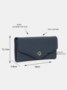 Caprese Ingrid Flapover Wallet Large Navy