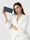 Caprese Ingrid Flapover Wallet Large Navy