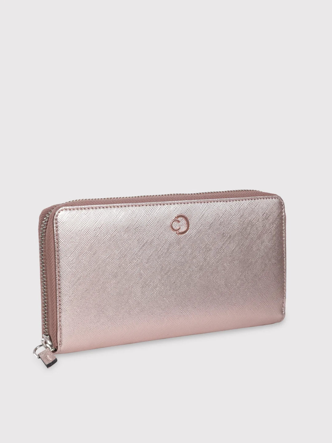 Caprese Mia Wallet Large Zip Around Rose Gold