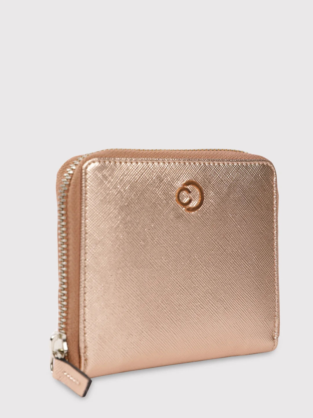 Caprese Mia Wallet Small Zip Around Rose Gold