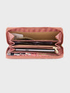 Caprese Miranda Zip Around Wallet Large Croco Pink