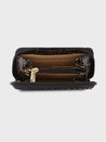 Caprese Miranda Zip Around Wallet Small Croco Black