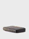 Caprese Miranda Zip Around Wallet Small Croco Black