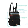 Caprese Brigetta Backpack Medium Black