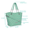 Caprese Tilda Satchel Small Neo Aqua